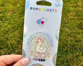 Silly Goose Pop socket | kindle pop socket | cute pop socket | phone stand | booktok