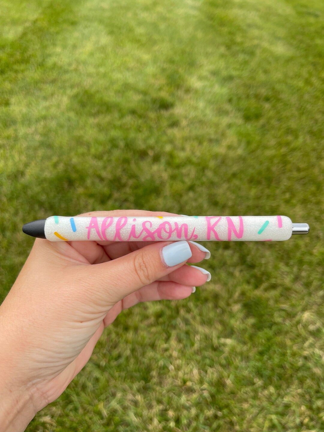 Sprinkle Glitter Pen Personalized Glitter Pen Glitter Pen Etsy