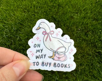 Goose Books Holographic Sticker: Waterproof Vinyl Decal