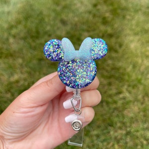 Minnie Inspired Retractable Badge Reel: Nurse ID Holder