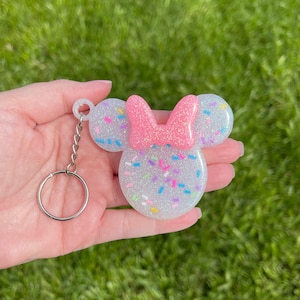 Sprinkle Minnie Inspired Keychain or clip | Disney parks | Disneyland | Disney world |