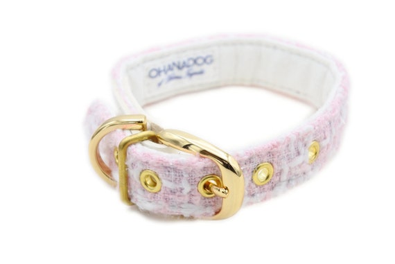 おしゃれな犬の首輪 Chisa Pastel Pinktweed Gold 小型犬用 Etsy おしゃれな犬の首輪 Chisa Pastel Pinktweed Gold 小型犬用 Etsy