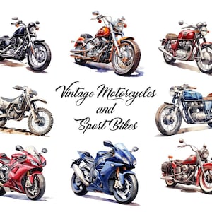 Puede incluir: Una colecci&oacute;n de motocicletas vintage y motos deportivas. Las motocicletas son de varios colores, incluyendo rojo, azul, negro y verde. Las motos est&aacute;n todas en buen estado y tienen un aspecto cl&aacute;sico.