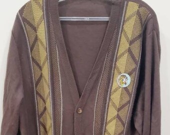 Vintage 80s Cardigan, men's L