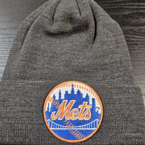 New York Mets patch winter hat