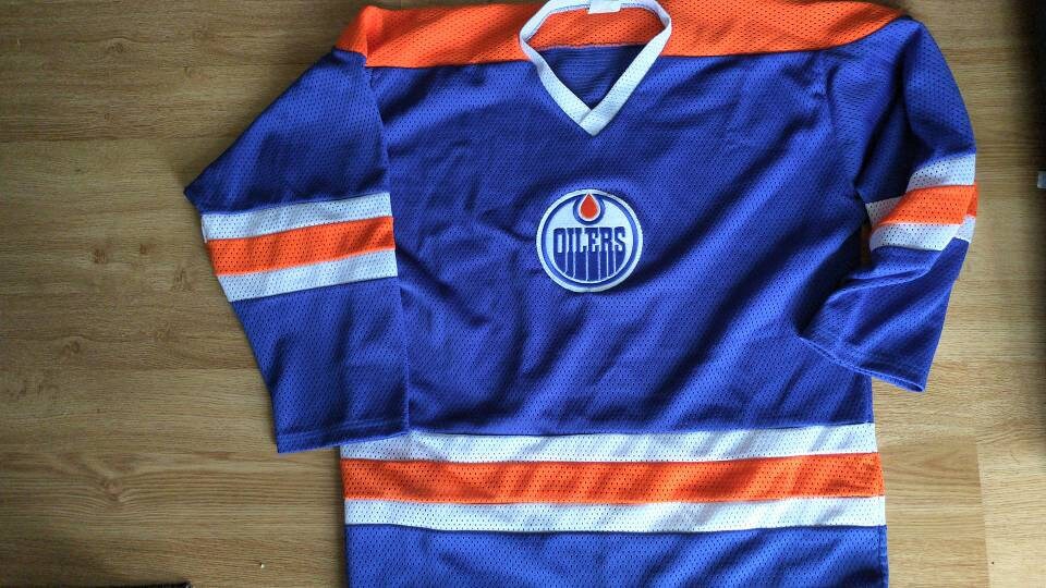 1980s Vintage Edmonton Oilers Jersey Men's XL Etsy