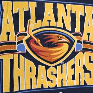 Rare, Vintage Atlanta Thrashers fleece blanket