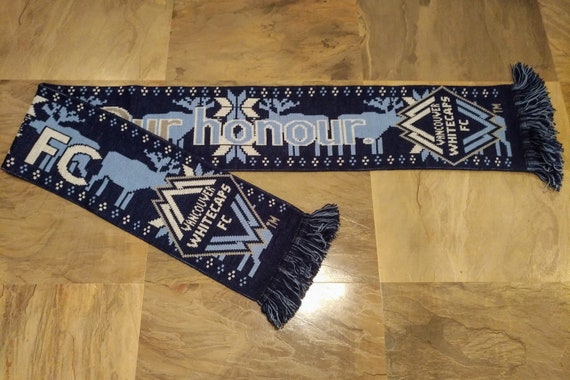 Ruffneck Scarves Men's and Women's Vancouver Whitecaps FC Jersey Hook  Reversible Scarf