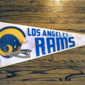 Vintage 70s original LA Rams Pennant