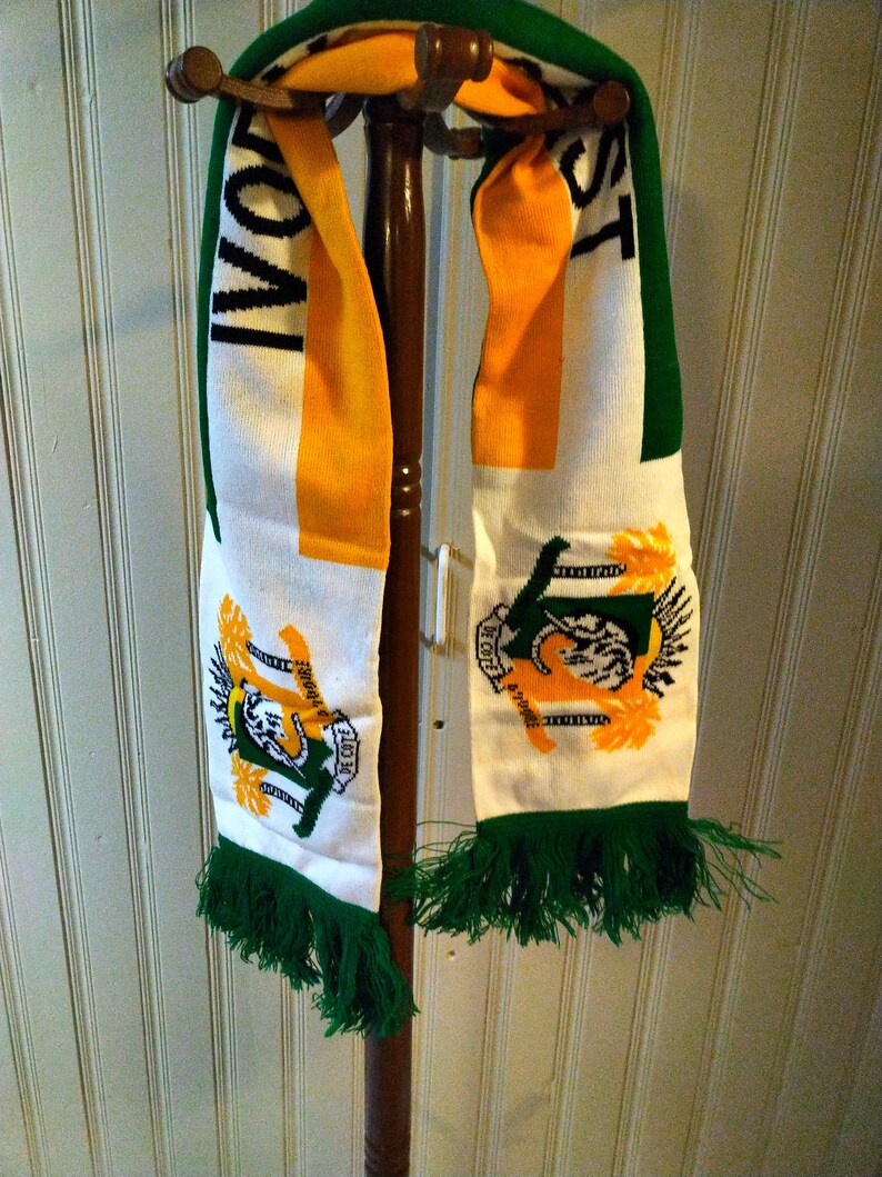 Vintage Rare Ivory Coast Soccer Scarf Etsy