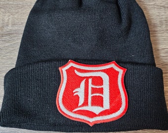 Vintage Detroit Red Wings patch winter hat