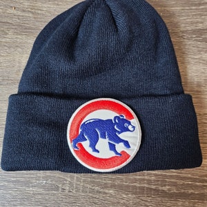 Vintage Chicago Cubs patch winter hat