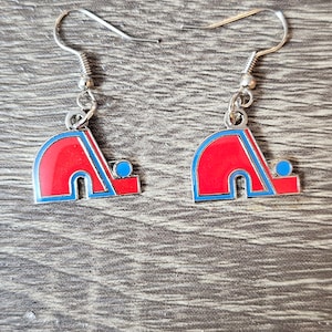 Vintage Quebec Nordiques earrings, never worn