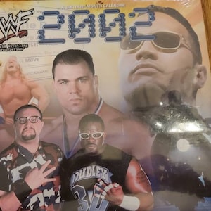Rare, vintage WWF 2002 calendar, mint condition