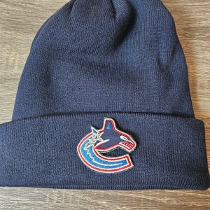 Cappello invernale vintage con toppa dei Vancouver Canucks
