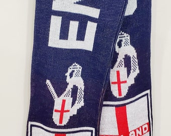 Vintage 80s England soccer scarf