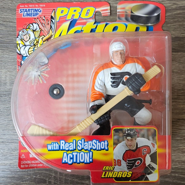 Rare, 1998 Vintage Eric Lindros starting lineup action figure, still in box