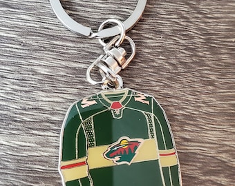 Vintage reversible Minnesota Wild keychain