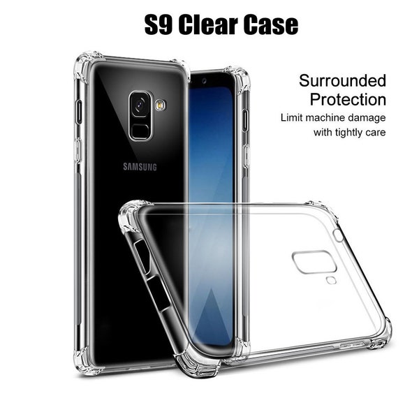 Samsung Galaxy S9 (Does NOT FIT S9 Plus) Clear Urbanite ICE Case by LAB413 Slim Rugged Drop Protection{bumper clear case}