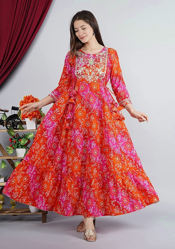 bandhani dress