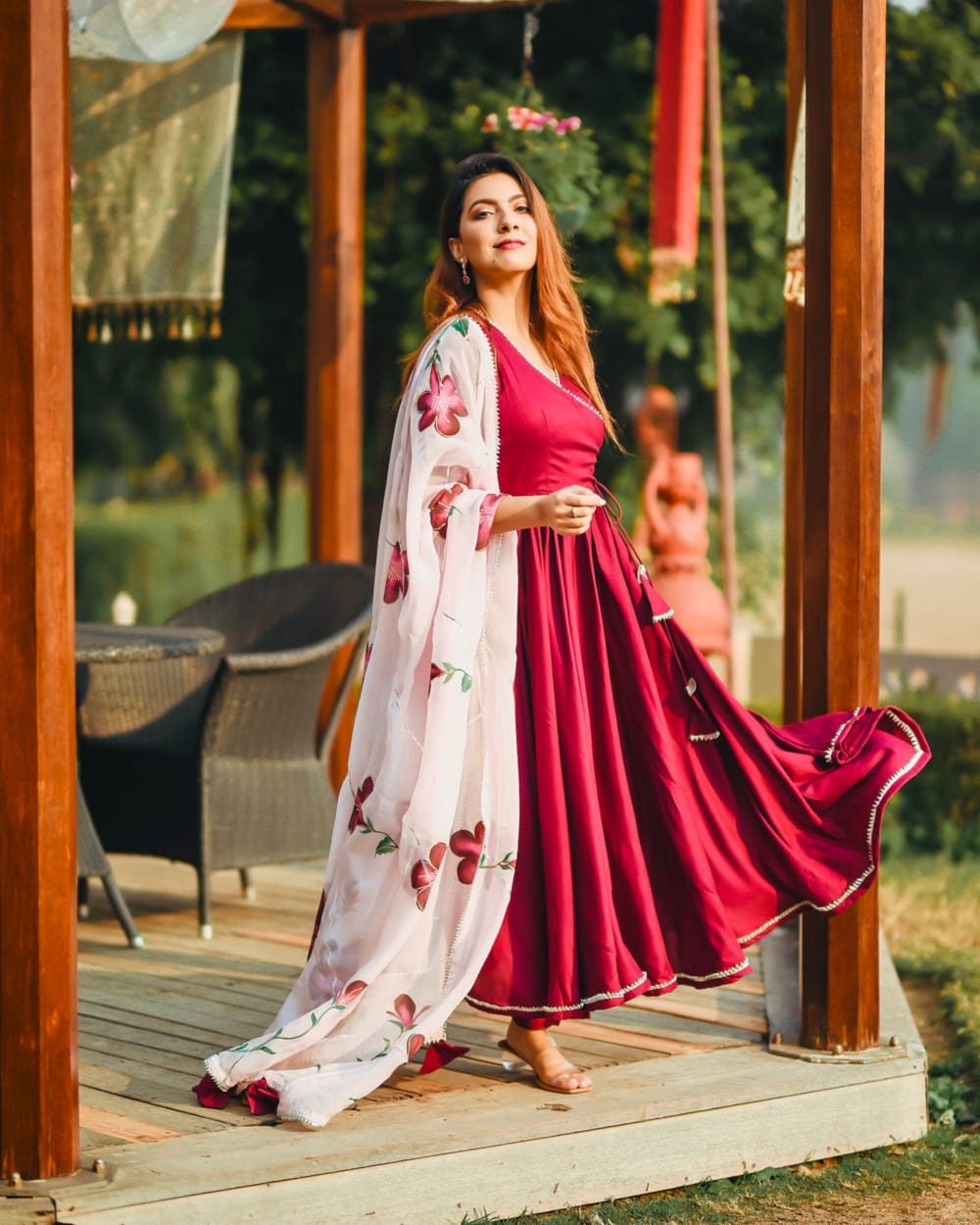 kurti with pant and dupatta flipkart