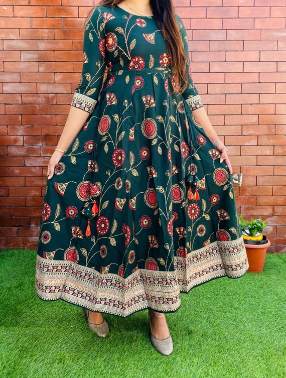 GOTA PATTI WORK Flared Dress for Woman 