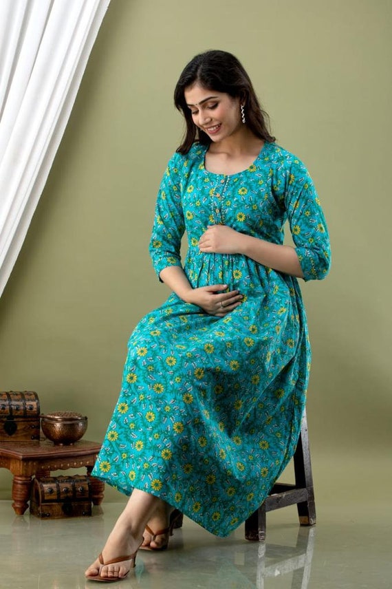 Cottom Nursing Dresses Feeding Dress Maternity Clothes For Pregnant Women  Breastfeeding Clothing Pregnant Dress