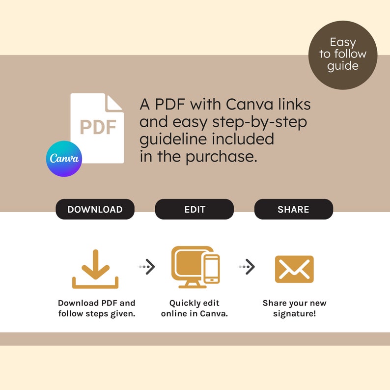 Canva Email Signature Template Editable Design Gmail & - Etsy