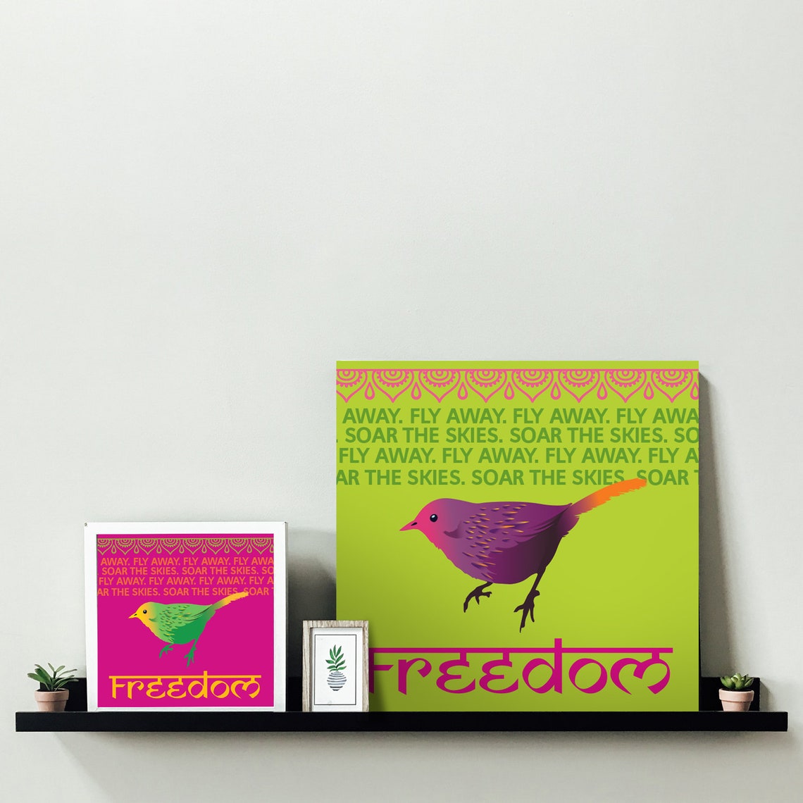 FREEDOM Wall Art Typography Design. Instant Download of Etsy