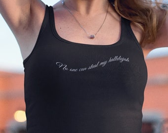 Frauen Ideal Racerback Tank "Hallelujah"