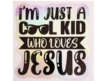Holographic Stickers &quot;Cool Kid&quot;
