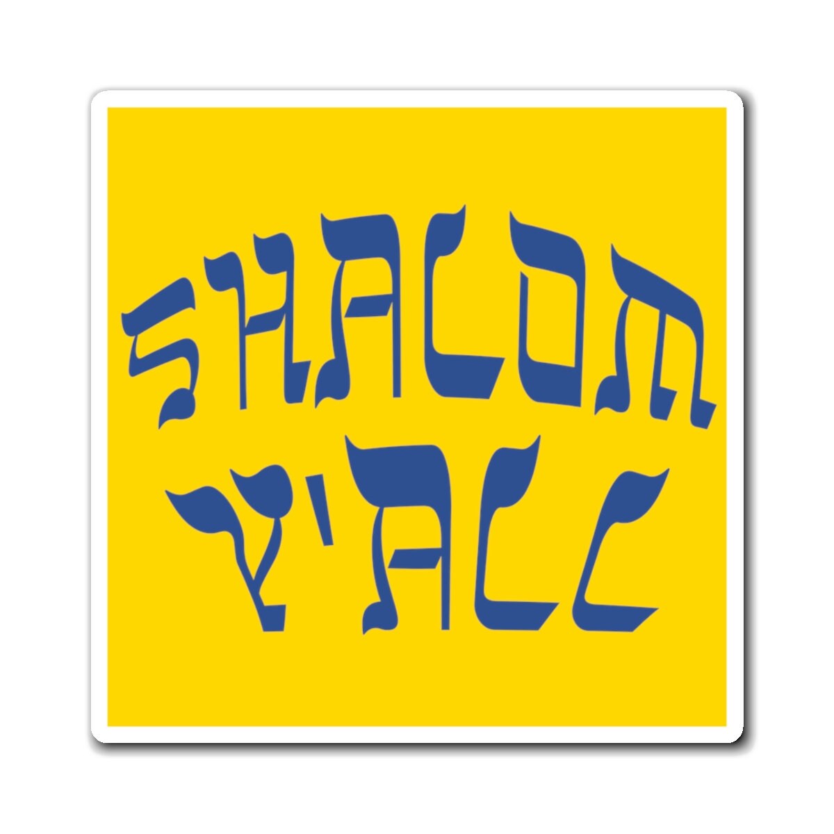 Shalom Israel Ceramic Glass Magnet For Fridge MAG104 – Zuluf