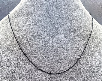 Jewel Tie Sterling Silver Rhod-plated 4-5mm Black FWC Simulated Pearl Necklace Chain Jewel Tie Sterling Silver Rhod-plated 4-5mm Black FWC Simulated Pearl Necklace Chain