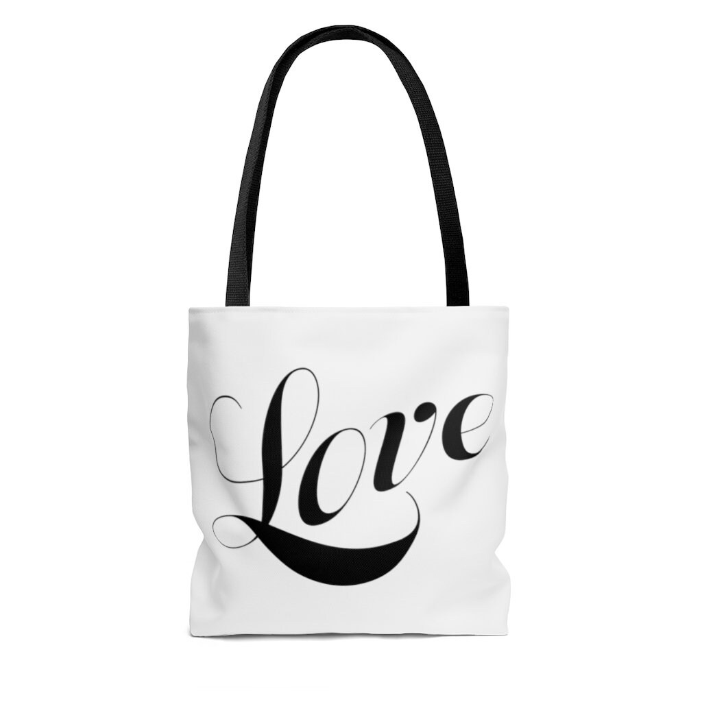 AOP Tote Bag love in 3 Sizes Etsy UK