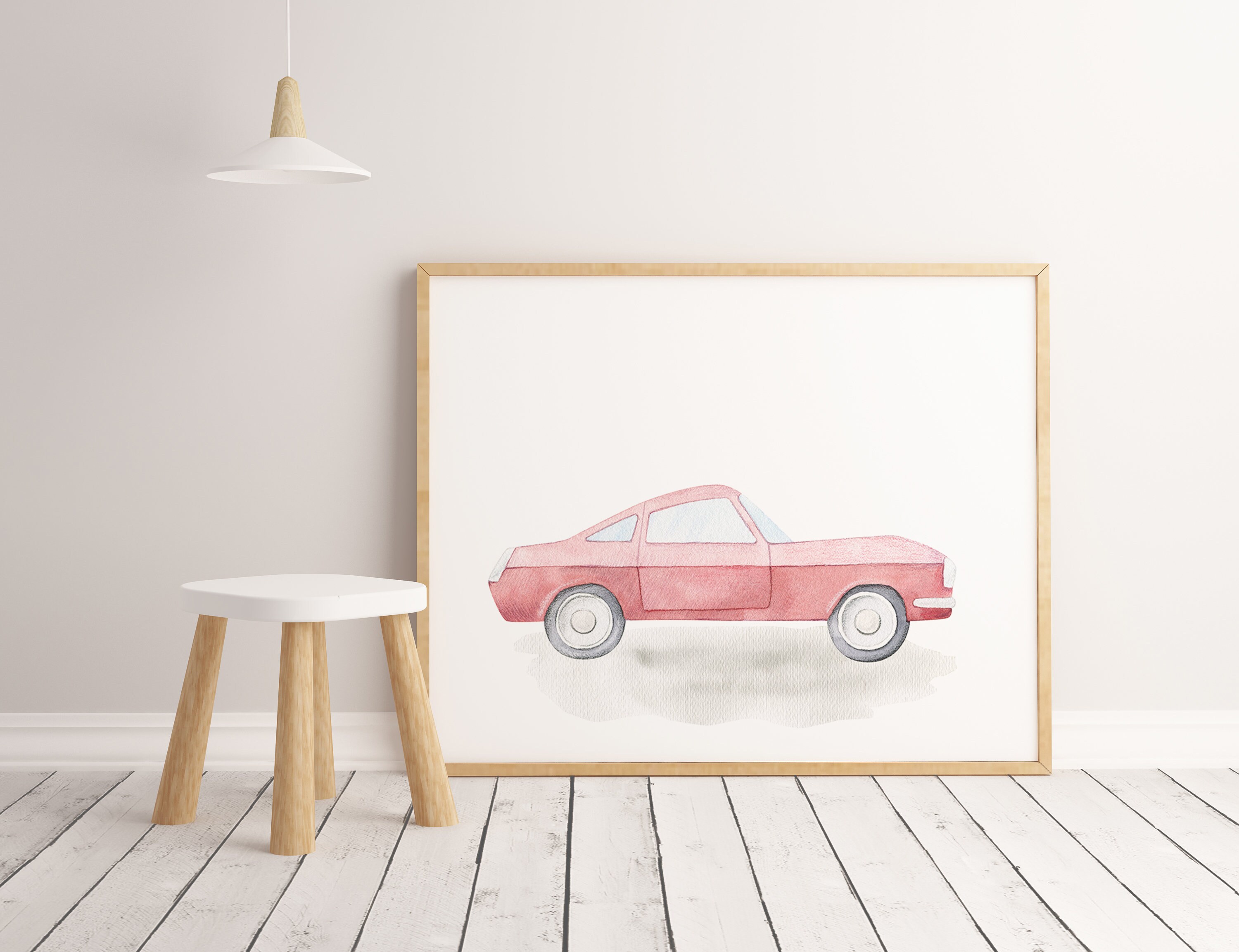 Car Wall Art Print Vintage Car Wall Art Boys Bedroom Prints Etsy