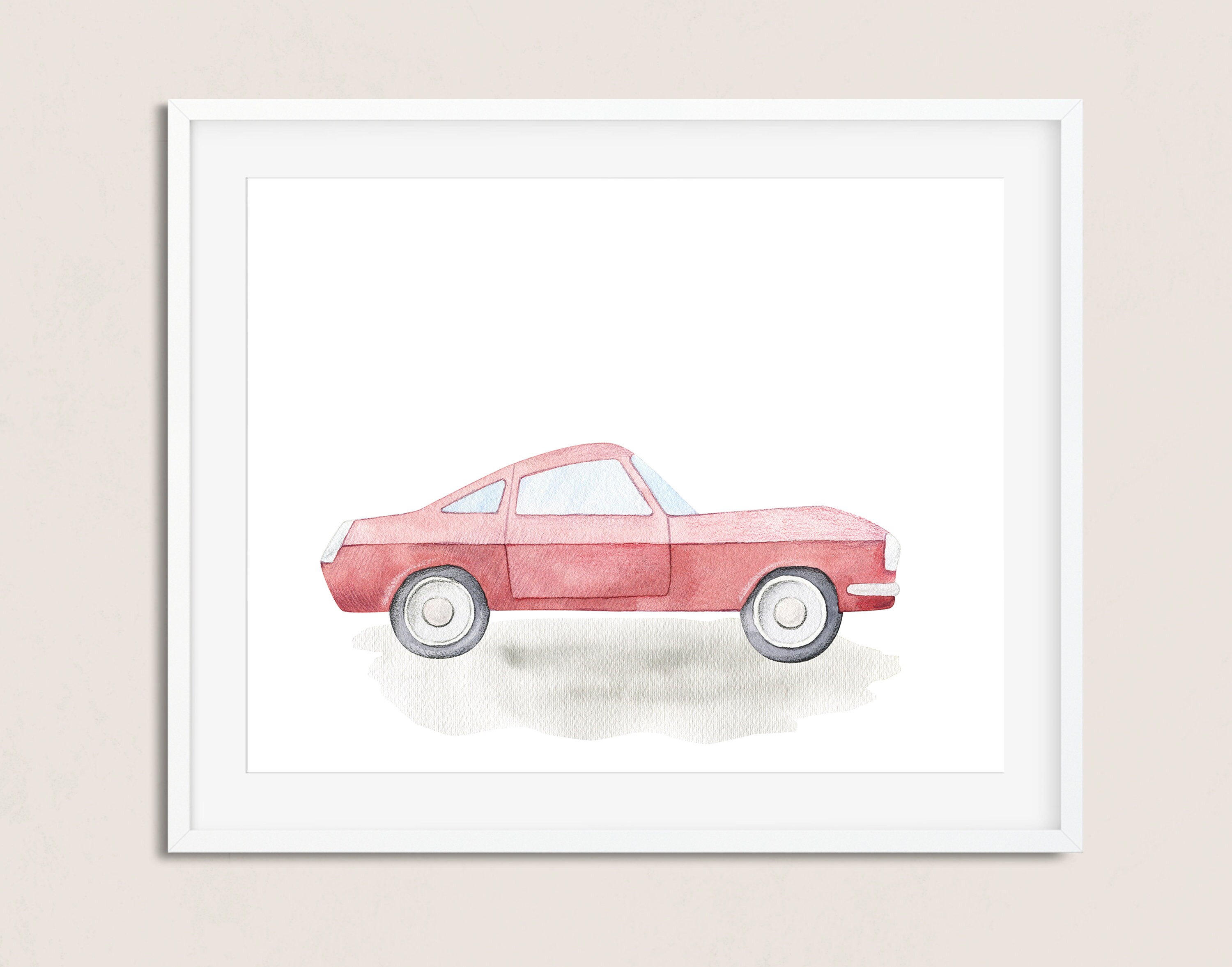 Car Wall Art Print Vintage Car Wall Art Boys Bedroom Prints Etsy