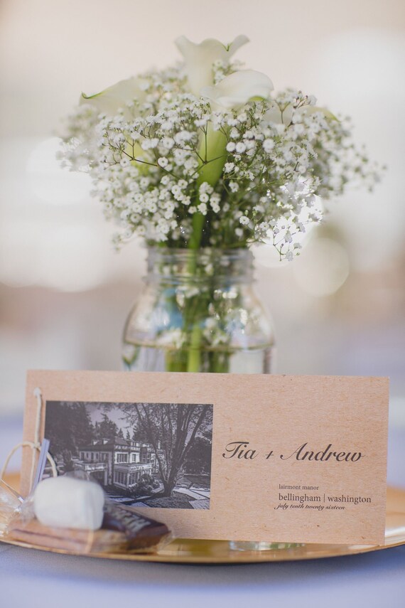 Shabby Chic Wedding Program Etsy
