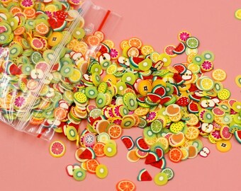 Learning & Education Soft Pottery 1000pcs Fruit Slices Filler For Nails Art Tips Slime Fruit For Kids Lizun Diy Slime Accessories Supplies Decoration Handsome Appearance