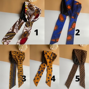 African Print Fabric Ntoma Ankara Kitenge Handmade Headband Head Wrap Head Scarf Satin Lined || Gift Idea