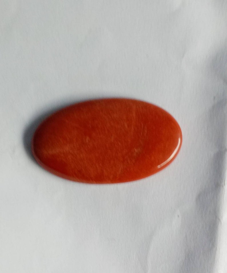 Pierre précieuse rouge naturelle de jaspe | Etsy