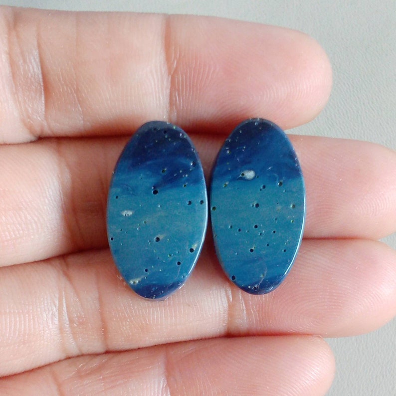 Natural Leland Blue pair22\u00d713mm.25.10cts...1215#
