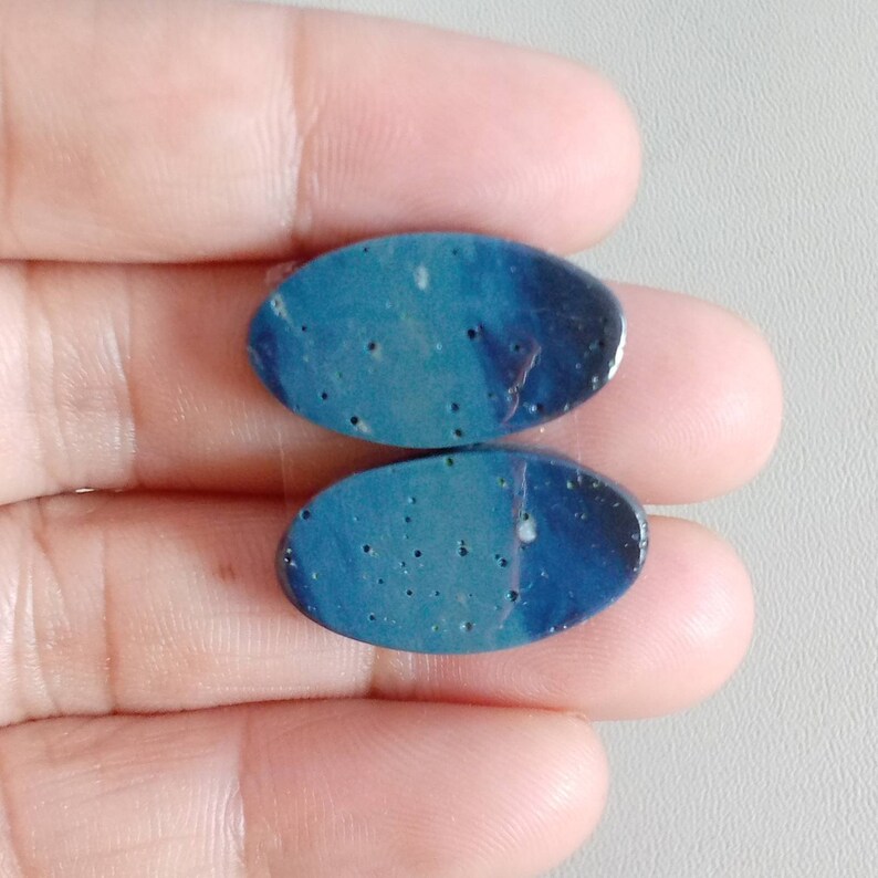 Natural Leland Blue pair22\u00d713mm.25.10cts...1215#
