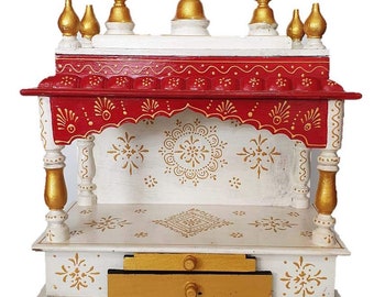 Wooden Temple For Home Copper And Golden Etsy