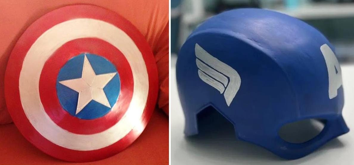 Masque de vol Captain America Brave New World, jouet de déguisement, Marvel Studios, Dès 5 ans - Jeux - Jouets