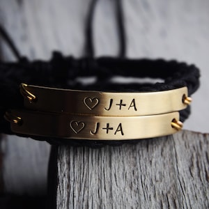 Couple Initials Bracelets, Couples Name Bracelets, date Bracelet, Anniversary date bracelet, Anniversary bracelet, Personalized bracelets