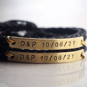 Personalized Anniverasry Bracelets, Couples Bracelets, Gifts for Couples, gifts for boyfriend girlfriend, Couples Name Bracelet, Couple gift