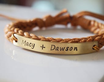 Personalized Name bracelet, Personalized bracelet, name bracelet, customized bracelet, custom name, braided bracelet, Couples gifts for him
