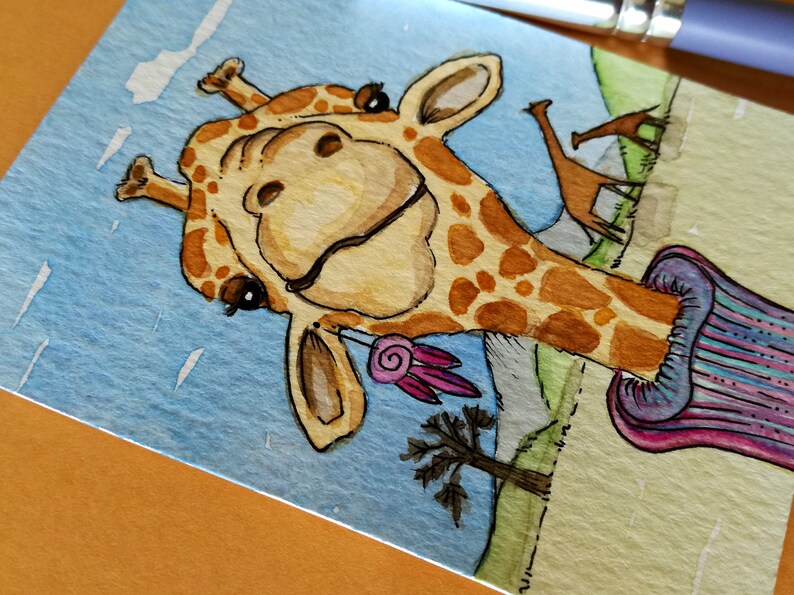 Giraffe Camelopardalis Free Ship Giraffe Aceo Atc 2 5 X 3 5 Inch Bibartworkshop Giraffe African Animal Artist Trading Cards Art Collectibles Dalasmaker Se Giraffe Camelopardalis Free Ship Giraffe Aceo Atc 2 5 X 3 5 Inch Bibartworkshop Giraffe African Animal Artist Trading Cards Art Collectibles Dalasmaker Se