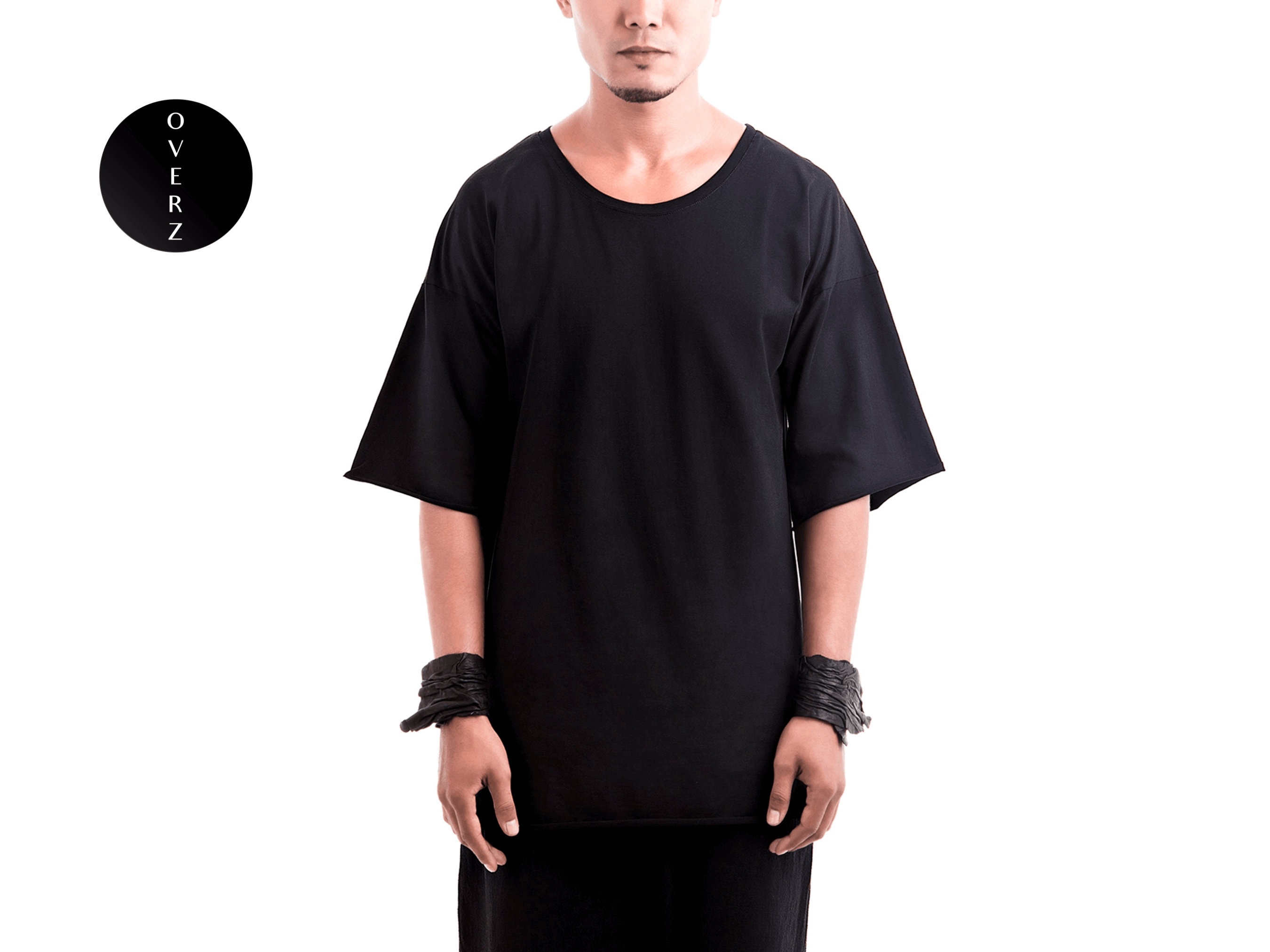 plain black oversized t shirt