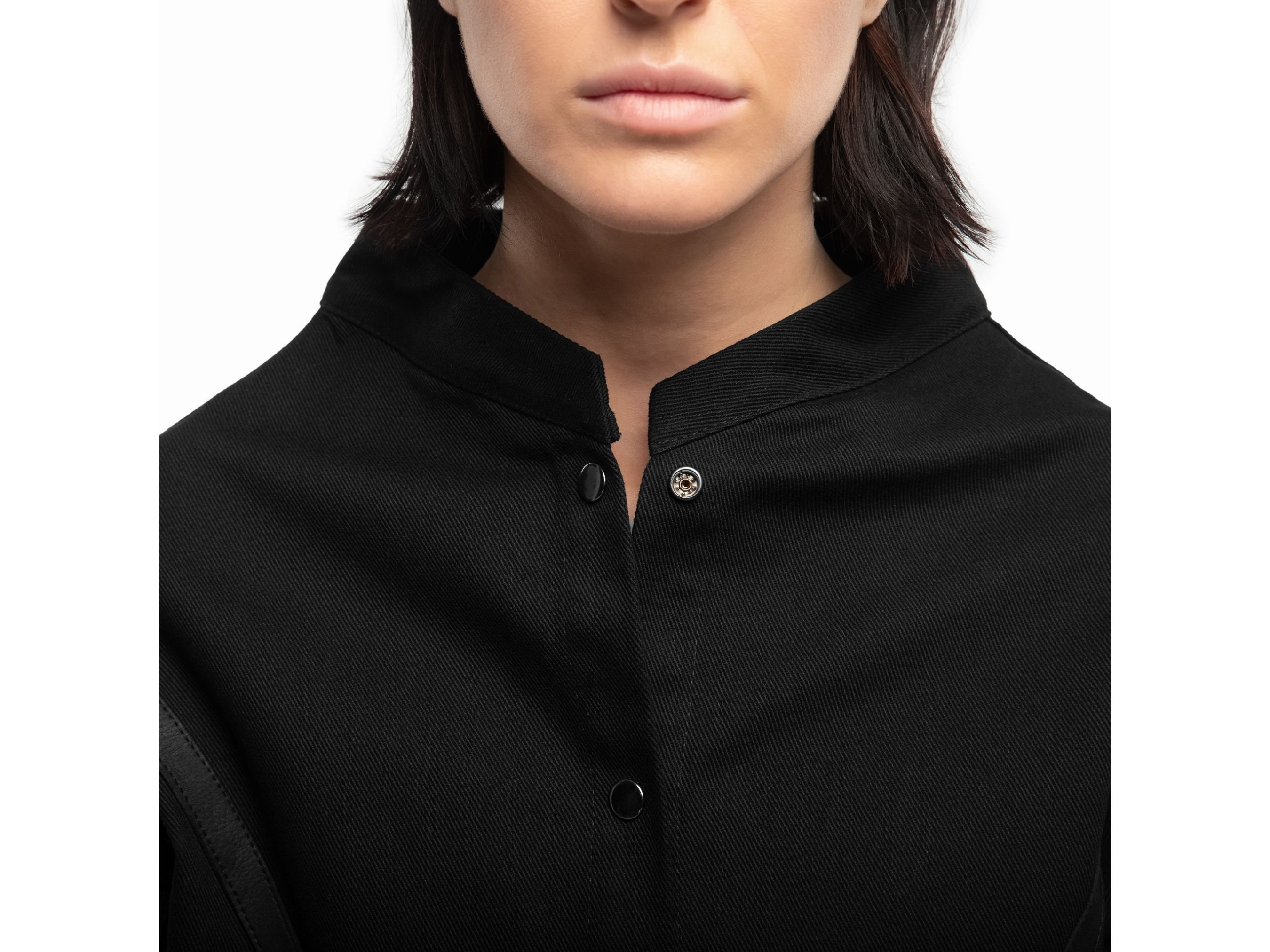 Denim Bomber Jacket Women Black Jean Jacket Techwear Etsy